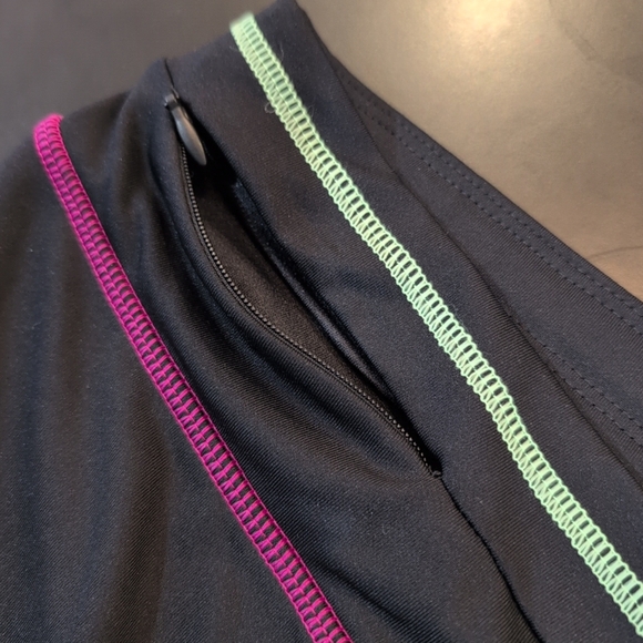 Fila Womens Skort Large Black/Pink/Green Athletic Skirt Shorts Gym Tennis - Picture 5 of 8